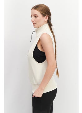 Adidas Adidas x Karlie Kloss Women Sportswear Fit Outdoor Vest, Cream  - Image 2