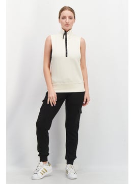 Adidas Adidas x Karlie Kloss Women Sportswear Fit Outdoor Vest, Cream  - Image 3
