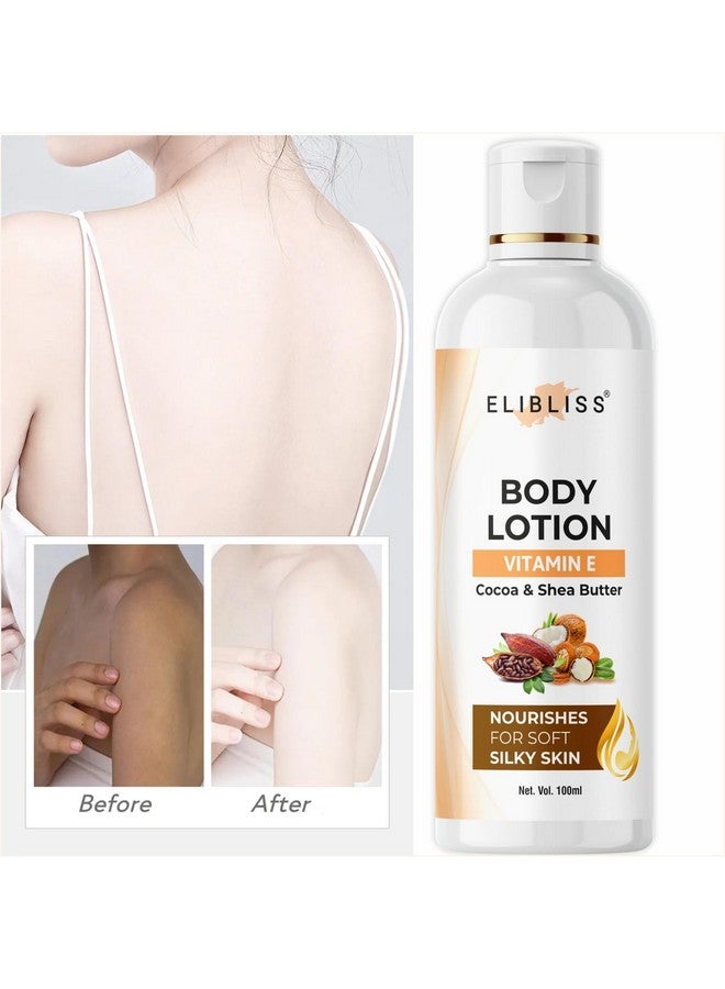 Elibliss Hydrating and Nourishing Lotion for Soft, Smooth Skin with Antioxidant Benefits Nourishing Body Lotion For Dry Skin Shea Butter Body Lotion For Women & Men With Vitamin E 100ML (Pack Of 1) - Image 3