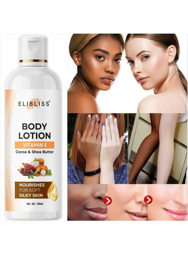 Elibliss Hydrating and Nourishing Lotion for Soft, Smooth Skin with Antioxidant Benefits Nourishing Body Lotion For Dry Skin Shea Butter Body Lotion For Women & Men With Vitamin E 100ML (Pack Of 1) - Image 2