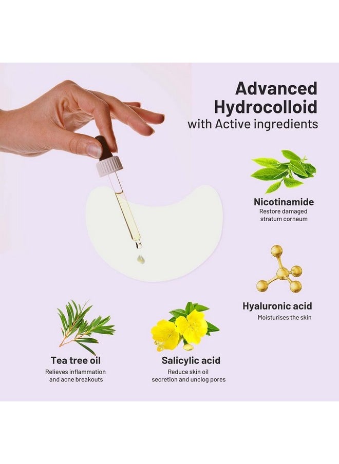 Large Pimple Patches 32Pcs Hydrocolloid Acne Patches With Tea Tree Oil Salicylic Acid And Niacinamide Xl Zit Patches For Face Chin Cheeks Back