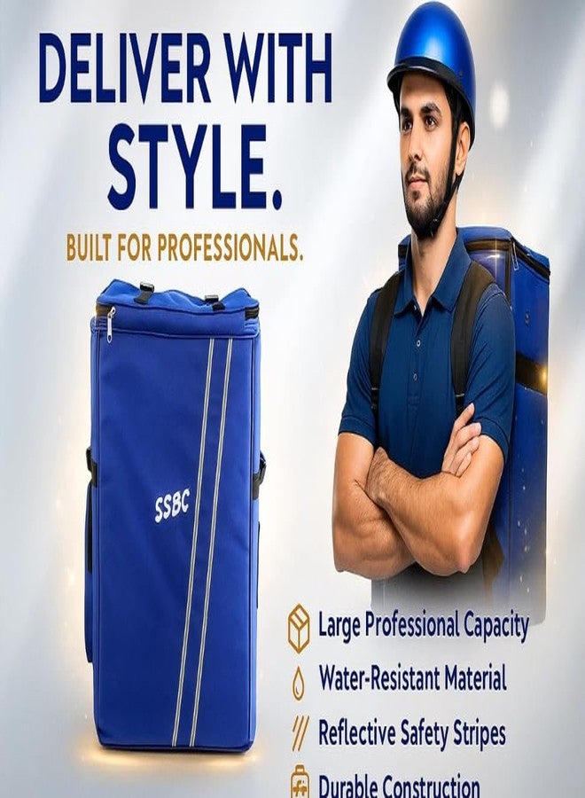 SSBC 3 Compartments E-Commerce, Courier, Logistics, Grofers, Ekart Insulated Backpack 210 Ltr For Multipurpose - Image 3