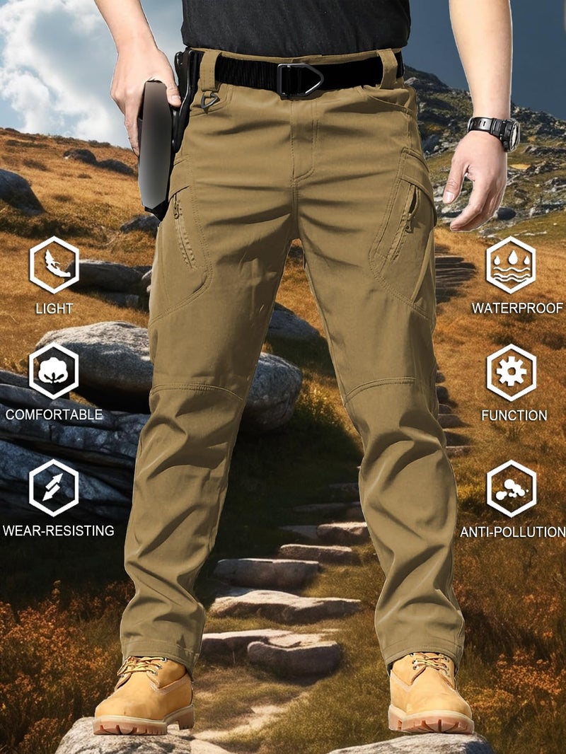 AUTIWITUA Men's Tactical Cargo Pants Water Resistant Lightweight Hiking Pants Outdoor Work Pants with Multi Pockets(No Belt) - Image 4