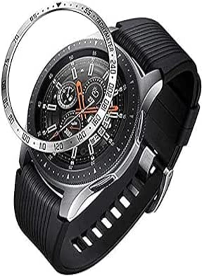 OR 46mm Watch Bezel For Samsung Galaxy Watch, Metal Styling Brezel Ring Case Adhesive Cover Anti Scratch Protector