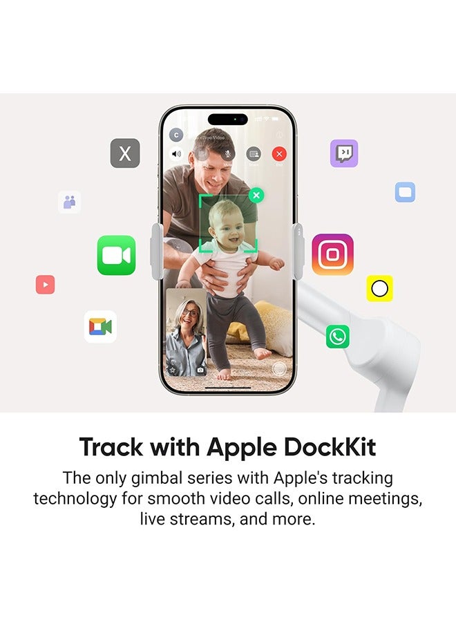 Insta360 Flow 2 Pro Creator Kit | Ultimate AI Tracking Stabilizer, 360º Pan Tracking, Built-in Tripod/Selfie Stick, Track in 200+ Apps with Apple DockKit, Multi-Person Tracking Grey - Image 3