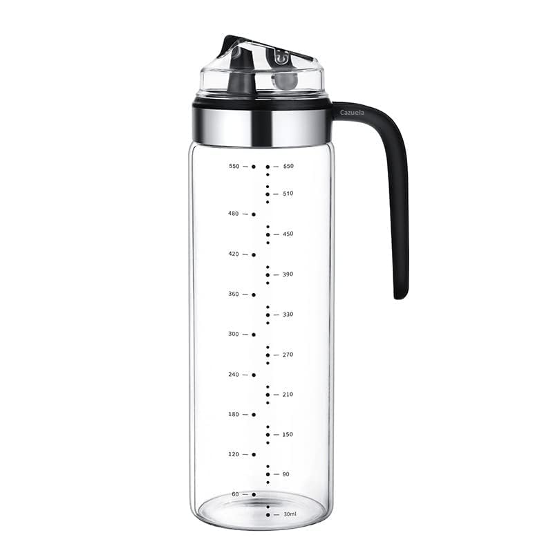 TPJ Mart Oil Bottle Pour Spouts Auto Open Automatic Opening And Closing Oil Bottle Leakproof Olive Oil Storage Bottle Vinegar Dispenser Suitable For Cooking Baking Salad Grilling 500 ML - Image 3