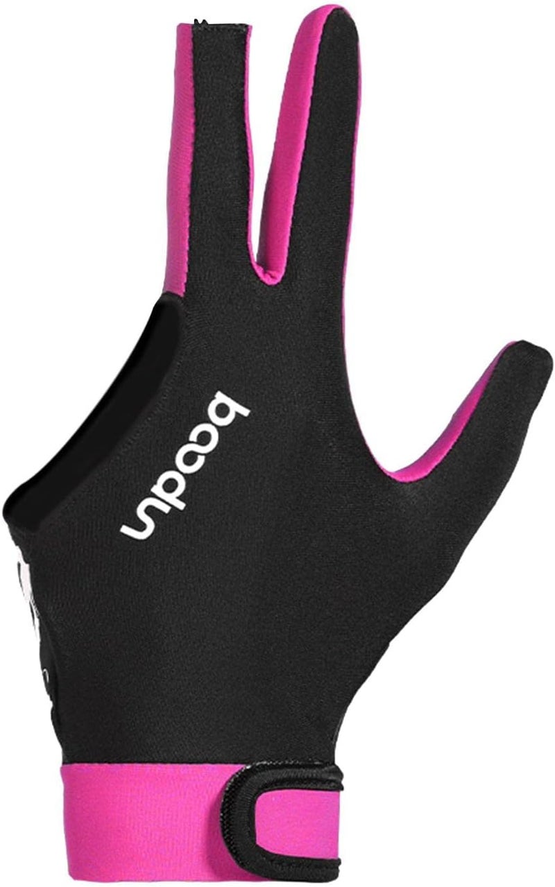 كلاراكو قفاز بلياردو قطعة واحدة، عصا سنوكر، قفازات بلياردو، يد يسرى، مفتوح، 3 أصابع، مصنوع من الإسباندكس - Image 3