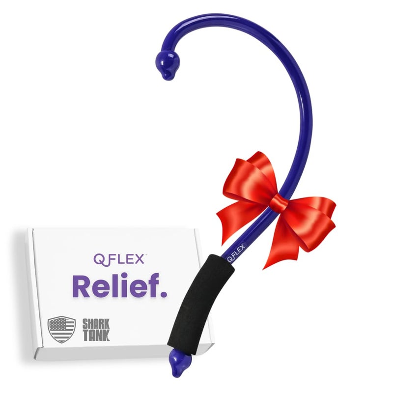 Q-Flex Massage Tool - Self-Massage Stick - Trigger Point Therapy, Muscle Care, Relaxation - Easy-to-Use Massager for Home & Travel - Seen On Shark Tank - Back, Neck, Shoulders, Feet - Great Gift Idea - Image 1