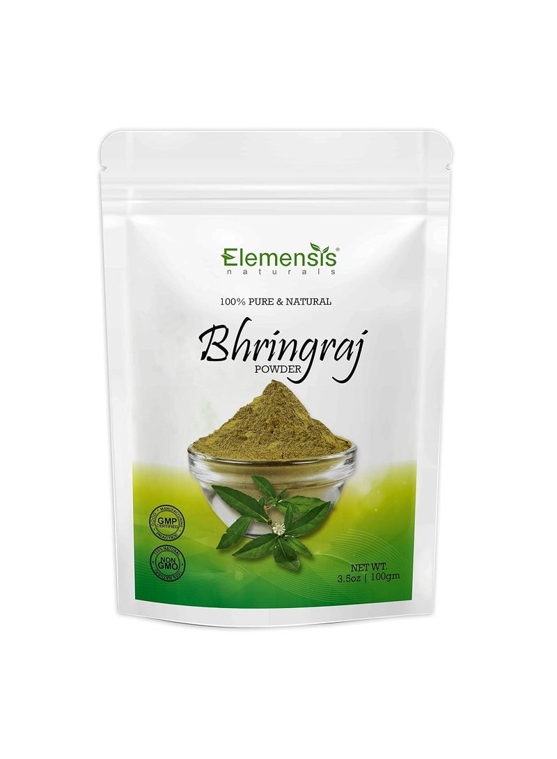Elemensis Naturals Elemensis Naturals Pure & Natural Bhringraj (Eclipta Alba) Powder for Skin, Hair & Internal Care, 100gm - Image 1