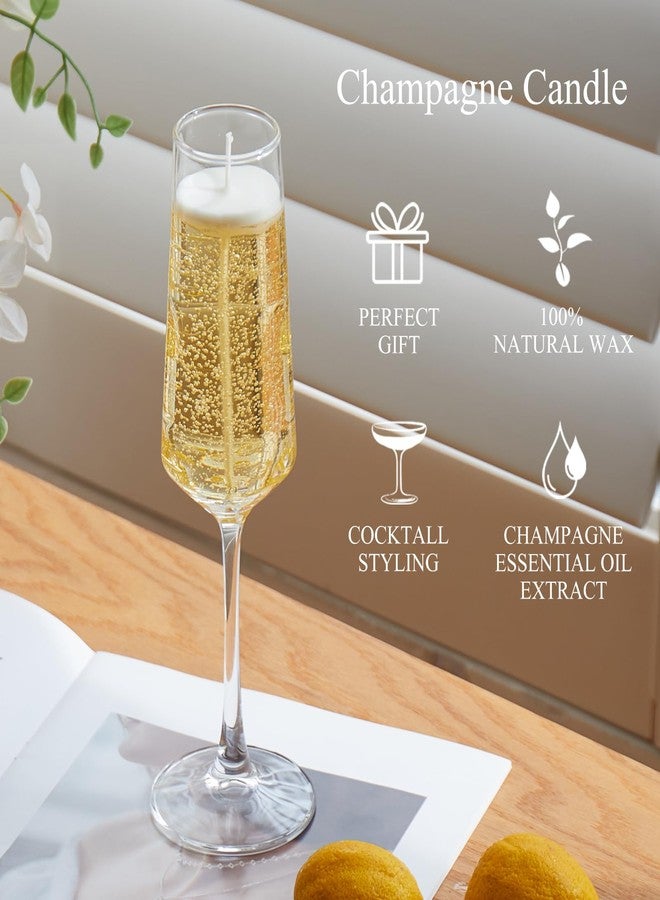 NATCENSE Champagne Candle - Realistic Hand-Poured Cocktail Candle, Birthday Gift for Women & Men, Party Wedding Home Bar Decor (Champagne) - Image 3