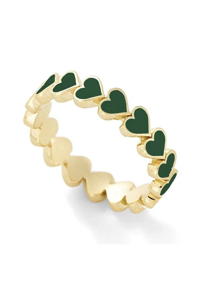 Goolsky Heart Ring Set for Women – Cute Romantic Adjustable Love Rings, Dainty Stackable Jewelry Gift for Daily Wear Anniversary Valentine’s Day - Image 4