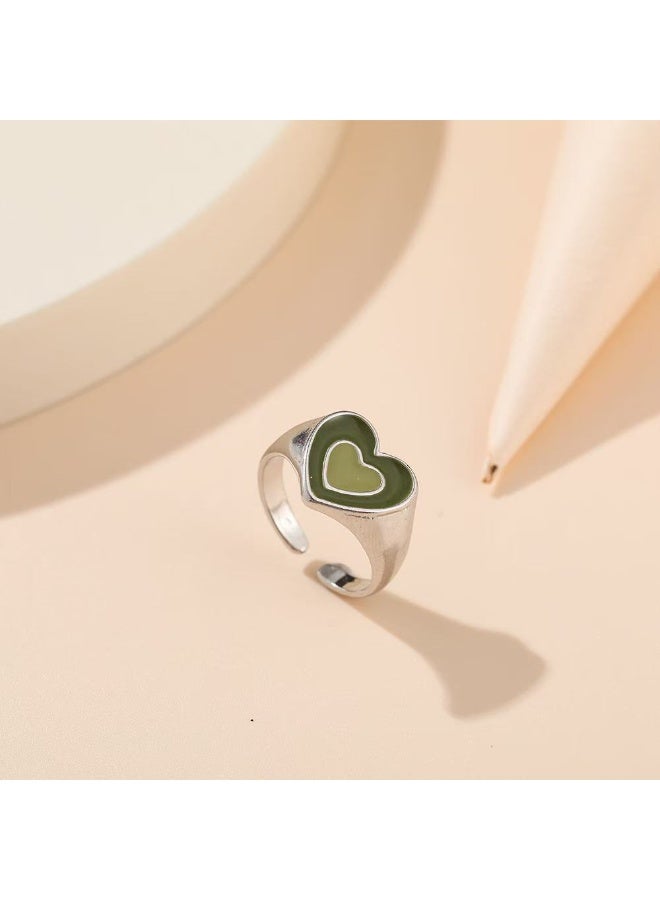 Goolsky Heart Ring Set for Women – Cute Romantic Adjustable Love Rings, Dainty Stackable Jewelry Gift for Daily Wear Anniversary Valentine’s Day - Image 5