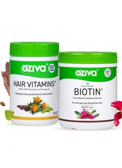 OZiva Hair Vitamin For Better Hair Growth & Hair Fall Control (Hair Vitamins + Biotin)  - Image 1