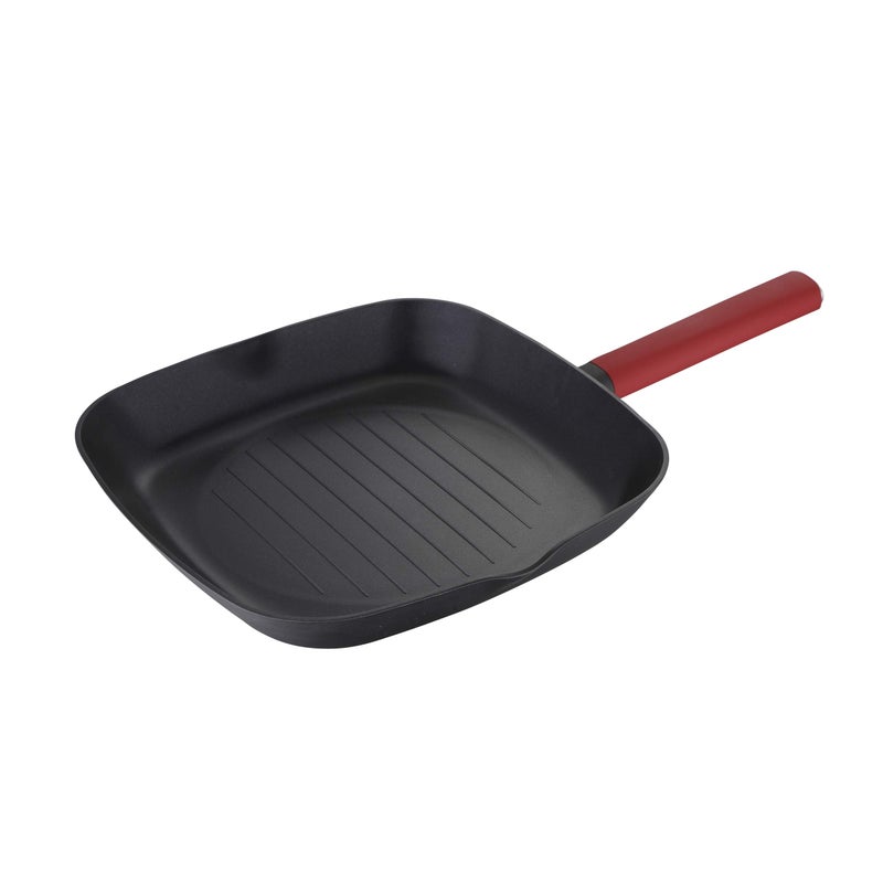 Bergner Essence Forged Aluminium Nonstick Square Grill Pan, 28 cm, Induction Base - Image 1