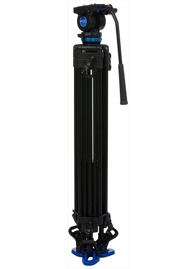 BENRO KH26P Video Tripod with Head, 11lb Payload, Continuous Pan Drag, Anti-Rotation Camera Plate (KH26P)  - Image 3