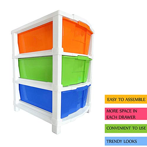 Puffin Multipurpose 3Plastic Modular Drawer System Multi Color use office, home - Image 4
