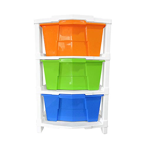 Puffin Multipurpose 3Plastic Modular Drawer System Multi Color use office, home - Image 1