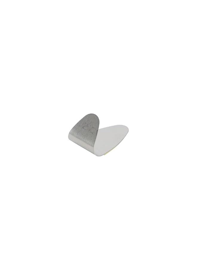 PROMASS promass 2pcs Self Adhesive Sticky Hooks RF12498 Stainless Steel Bathrobe Hanger Anti-Rust Waterproof Hooks for bathroom Bedroom Kitchen Good for hats Towels & Coats No Drilling for Hanging  - Image 3
