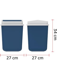 Cosmoplast Cosmoplast Plastic Swivel Trash Bin 15 Liters With Detachable Swinging Lid  - Image 5
