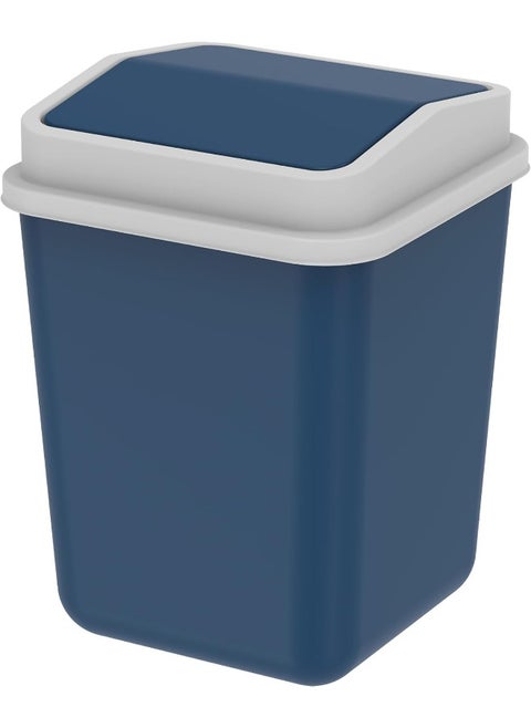 Cosmoplast Plastic Swivel Trash Bin 15 Liters With Detachable Swinging Lid