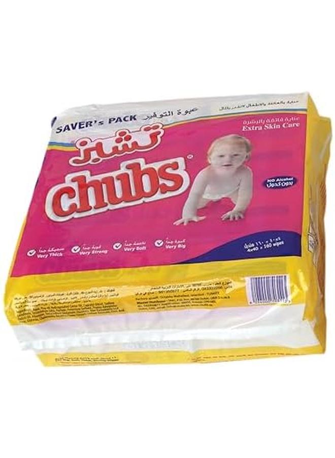 Chubs Baby Extra Skincare 4 X 40 Wipes Saver Pack - Image 2