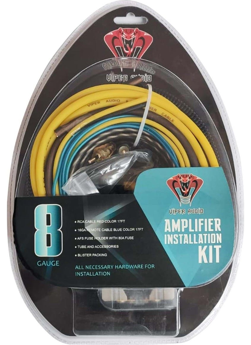 Viper Car Amplifier Cable Set 8ga Vacuum 