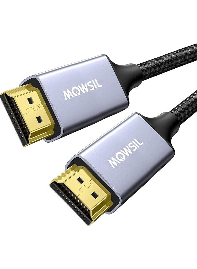 Mowsil 8K HDMI Cable 2.1 1 Mtr, 8K@60Hz HDMI 2.1 High-Speed HDMI to HDMI Video Ultra HD 3D 8K HDMI Braided Compatible with MacBook Pro TV Switch Xbox PS5 PC Laptop - Image 1