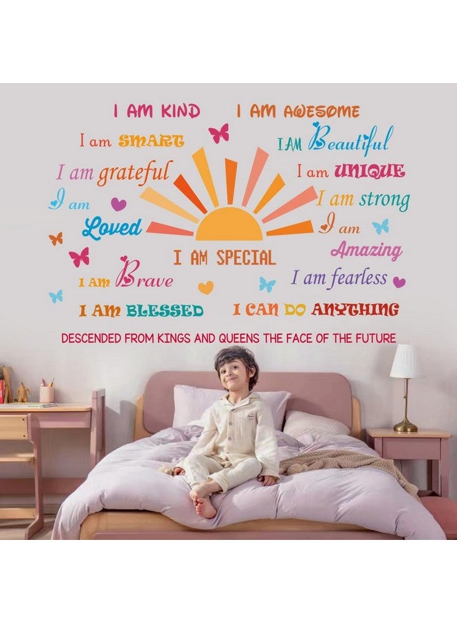 Casa Decor Inspirational Quotes Motivational Sayings Half Sun Peel and Stick Wall Art Decals for Baby Nursery Kids Bedroom Living Room Decoration - Image 4