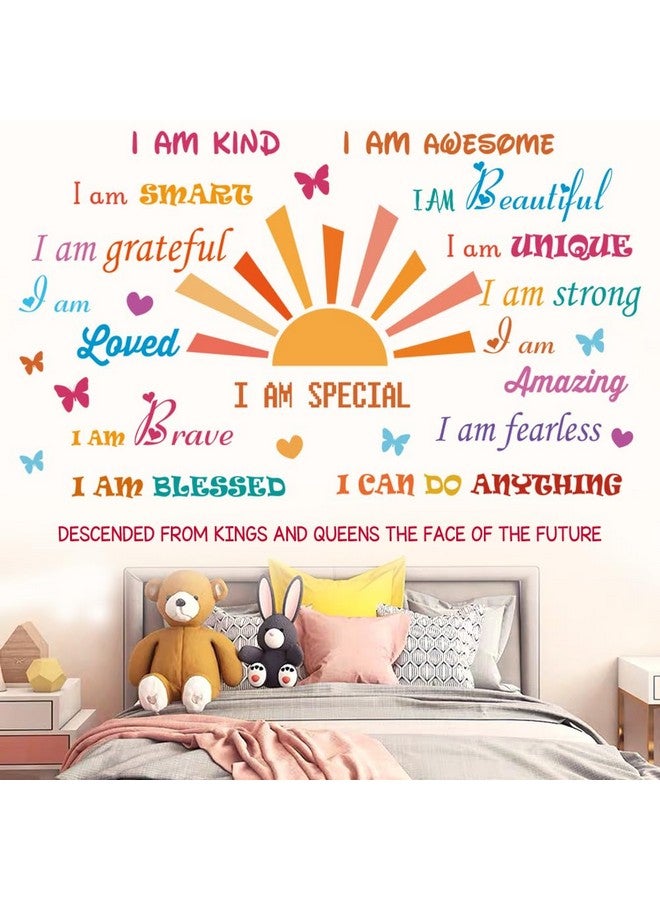 Casa Decor Inspirational Quotes Motivational Sayings Half Sun Peel and Stick Wall Art Decals for Baby Nursery Kids Bedroom Living Room Decoration - Image 5