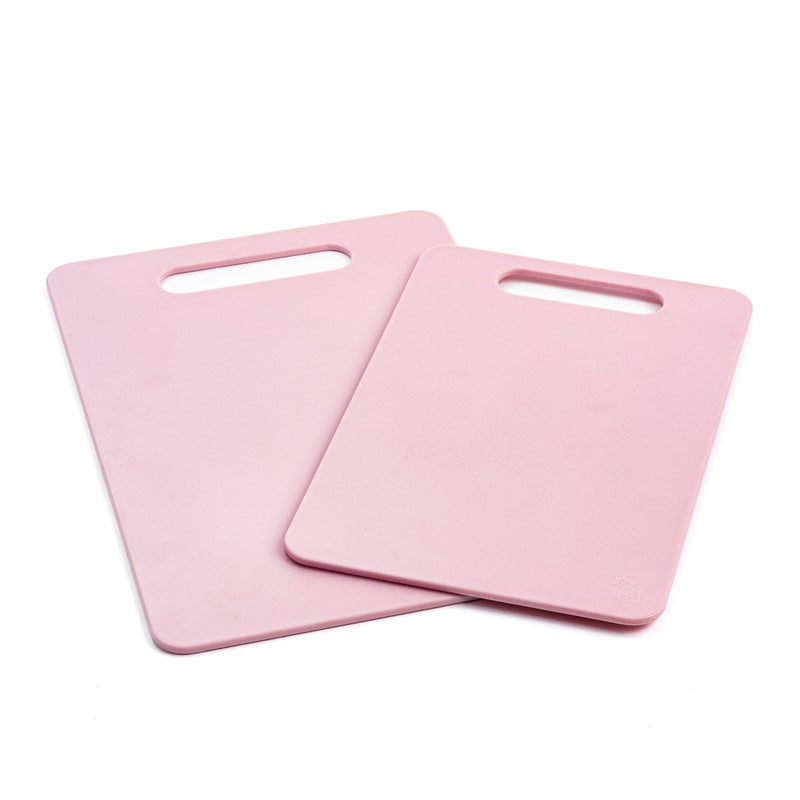 GreenLife Cutting Board Set 8x12" & 10x14", Extra Durable, Meal Prep, Non-Slip, Grip Handles, Crack Resistant, Dishwasher Safe, Reversible, Versatile Kitchen Essentials, Soft Pink - Image 1