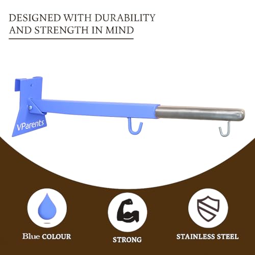 VParents Window Baby Cradle cot Metal Hanger Adjustable and Foldable with wall mounting/Hanging (net and Bolts are not Included) - Image 3
