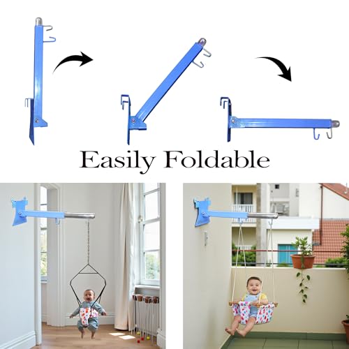 VParents Window Baby Cradle cot Metal Hanger Adjustable and Foldable with wall mounting/Hanging (net and Bolts are not Included) - Image 2