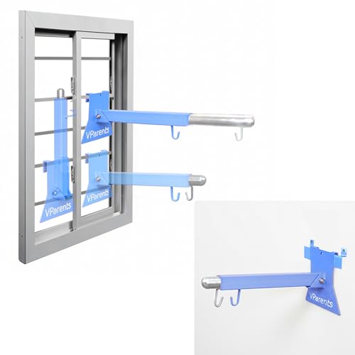 VParents Window Baby Cradle cot Metal Hanger Adjustable and Foldable with wall mounting/Hanging (net and Bolts are not Included) - Image 1