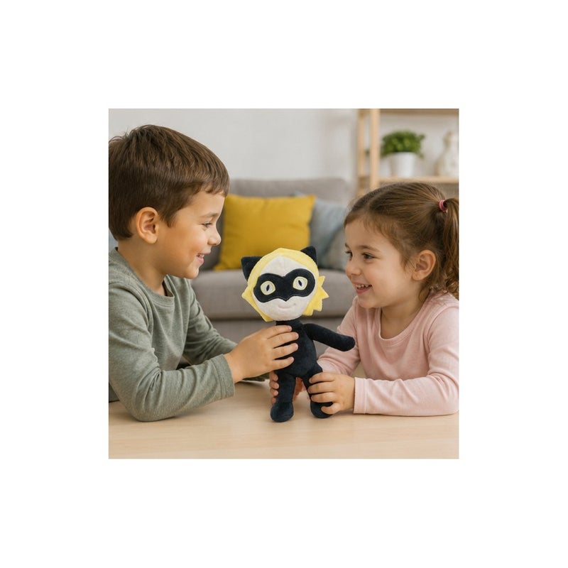 Miraculous Plush Toy Figure, Black and Yellow Cat Character, for Kids - Image 4