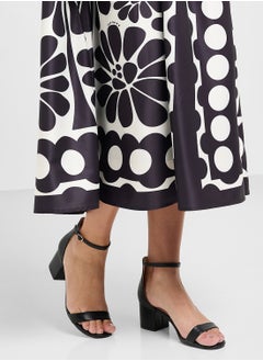 Truffle Block Heel Clip Open Sandal  - Image 5