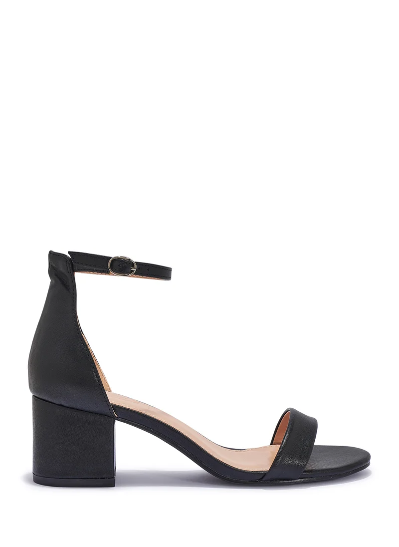 Truffle Block Heel Clip Open Sandal