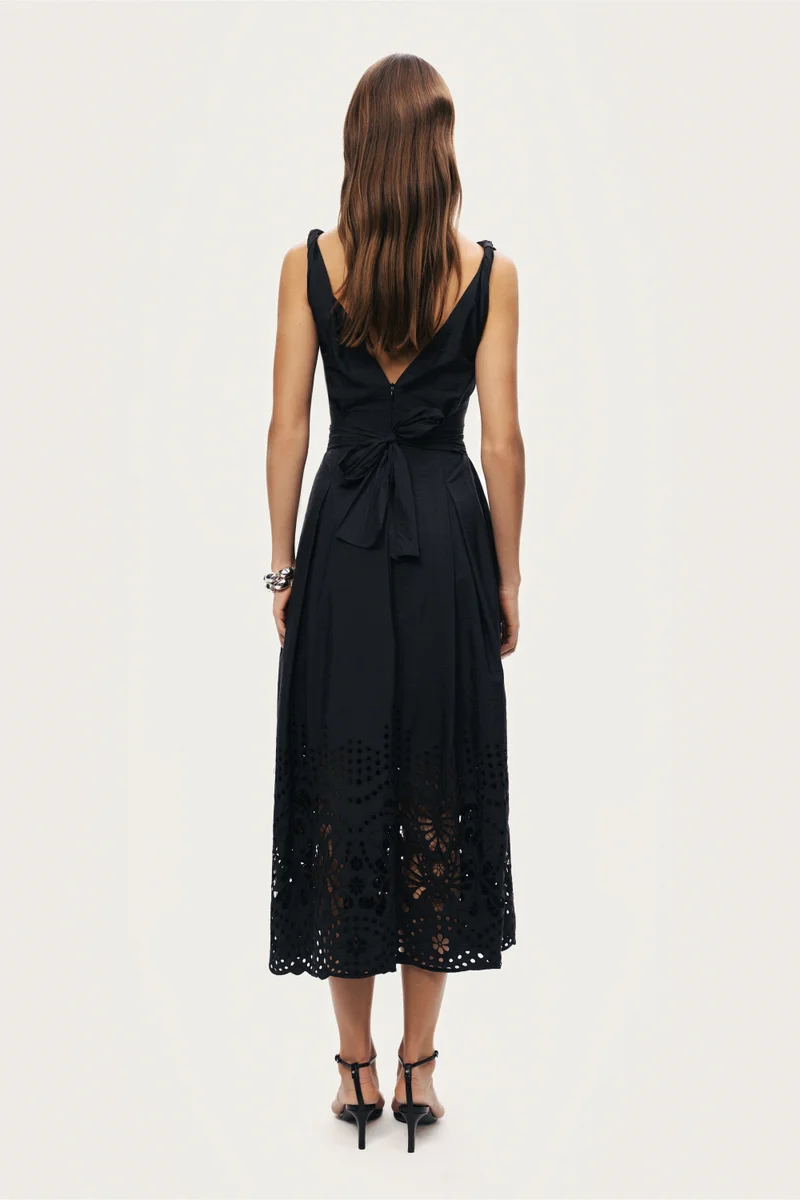 Nocturne  Sleeveless Embroidered Midi Dress for Women | Best Price UAE