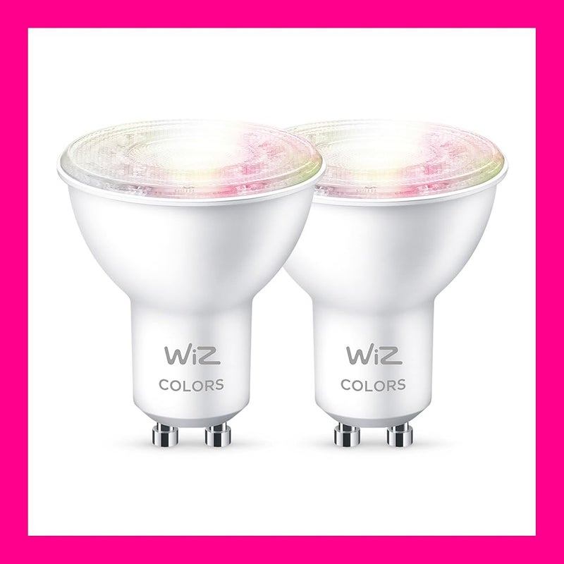 WiZ Colour [GU10 Spot] Smart Connected WiFi Light Bulb 2 Pack. 60W Colour and White Light, App Control for Home Indoor Lighting, Livingroom, Bedroom. - Image 3