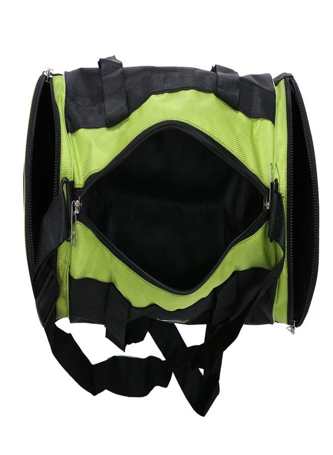 Lauris Sports Duffle Gym Bags for Men and Women Round Stylish Pocket On Both Sides Capacity 26 litres (25 cms * 50 cms) Colour Navy and Green - Image 5