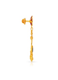 Malabar Gold and Diamonds 22 Carat 916 Purity Precia Gemstone Earrings PRGGEN039ER1Y  - Image 2
