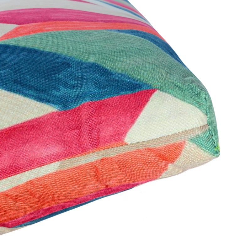 Makimoo Set of 2 Outdoor Dining Chair Cushions, Patio Seating Cushions, 38x18x4.5 inch, for Garden Patio Furniture (Red-Green Geometry) - Image 4