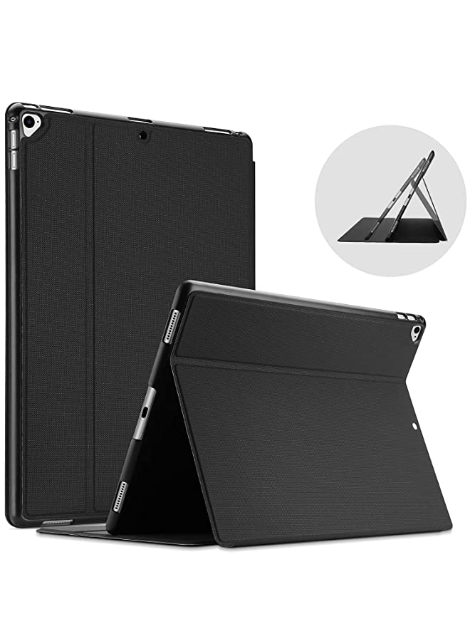 Procases ProCase iPad Pro 12.9 2017/2015 Case (Old Model, 2nd & 1st Gen), Slim Stand Protective Folio Case Smart Cover for iPad Pro 12.9 Inch 2nd Gen 2017 / iPad Pro 12.9 Inch 1st Gen 2015 -Black - Image 1