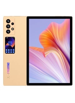X - Prime 10.1-Inch HD+ Display 3000x1440P Android 12 Smart Tablet with Keyboard and Mouse Octa-Core Processor 12GB RAM+512GB ROM Dual SIM 5G Tab Gold  - Image 1
