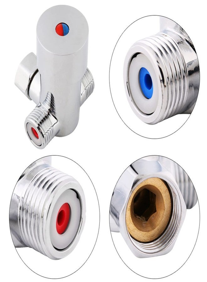 LiebeWH G1/2 Hot Cold Water Mixing Valve Thermostatic Mixer Valve Temperature Control for Automatic Faucet - Image 3