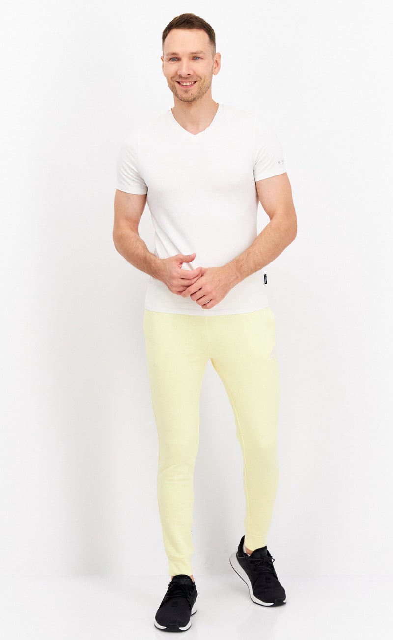 Adidas Men Regular Fit Training Sweatpants, Yellow  - Image 3