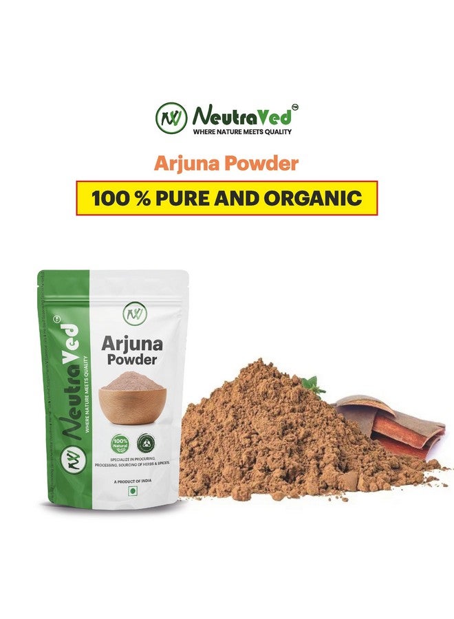 NeutraVed Arjuna Powder | 100% Pure Arjuna Chaal Powder | Arjuna Bark, Arjuna Chal Powder | Terminalia Arjuna | Food-Grade Stand-Up Zipper Pouch (200 gram) - Image 2
