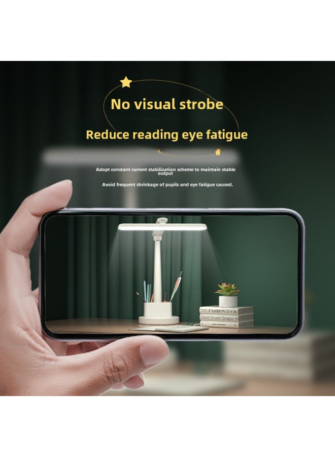 Led Small Desk Lamp Atmosphere Lamp Student Special Eye Protection Nightlight Dormitory Bedside Lamp Creative Gift Desk Lamp-Color:Upgraded [dual-use XH2000/adjustable Light Color] Cable Delivery - Image 5
