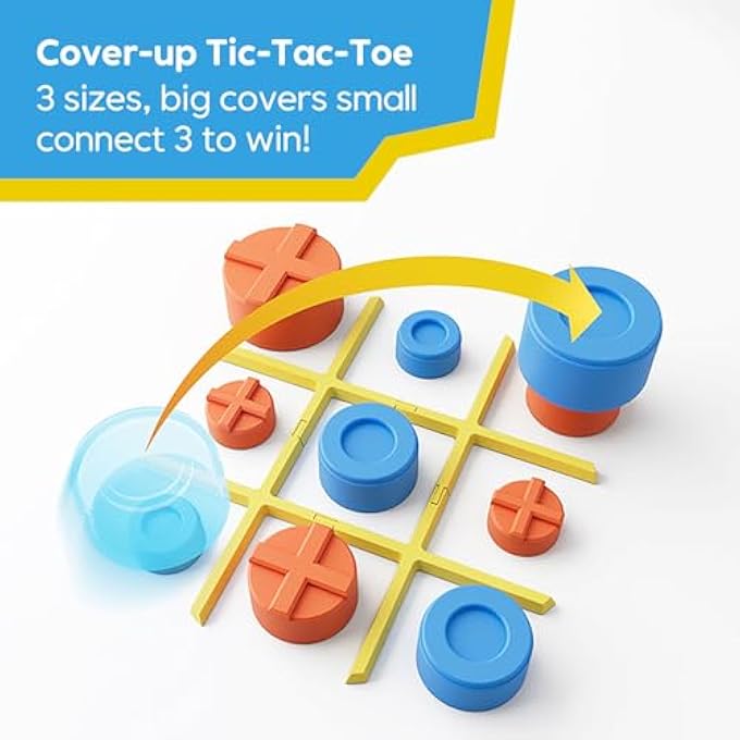 TIC TAC TOE BOLT GAME, 3-IN-1 PORTABLE TRAVEL HANDHELD PUZZLE GAME CONSOLE FOR MEMORY GROWTH, FIDGET TOYS BOARD GAMES FOR KIDS AND ADULTS, BIRTHDAY GIFTS FAMILY GAME NIGHT FOR ALL AGES - Image 4