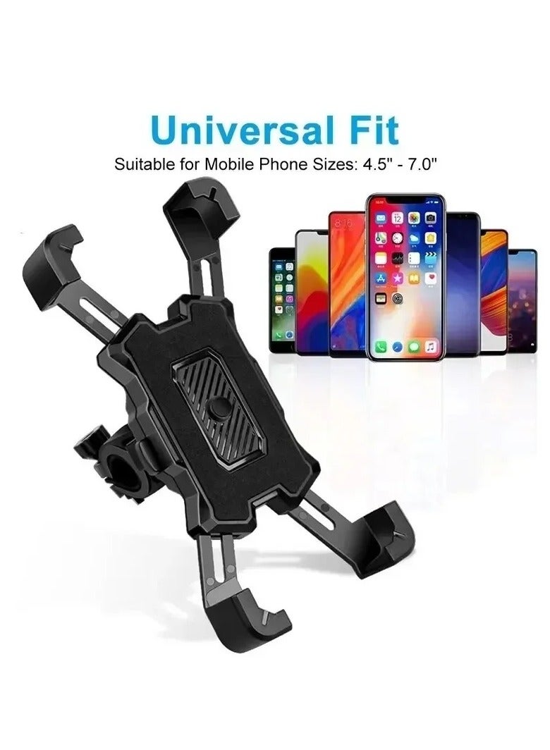 Generic 2Pcs 360° Rotatable Electric Bicycle Phone Holder for iPhone Riding MTB Bike Moto Motorcycle Stand Bracket Non-slip Cycling  - Image 3