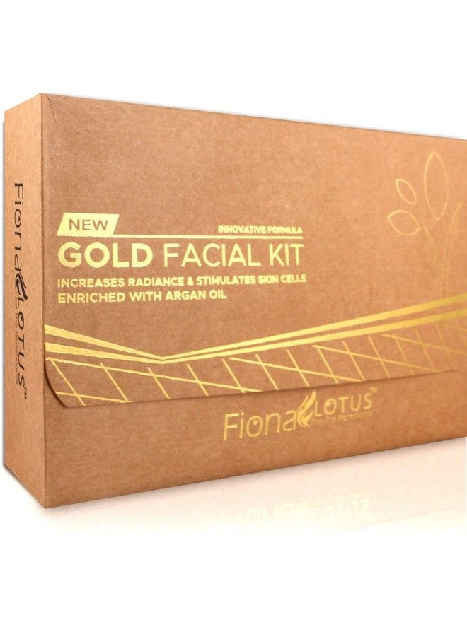 professional feel Fiona Lotus 24K Gold Facial Kit Professional Kit For All Type Skin Solution500 Gm(5 In 1 Set)  - Image 1